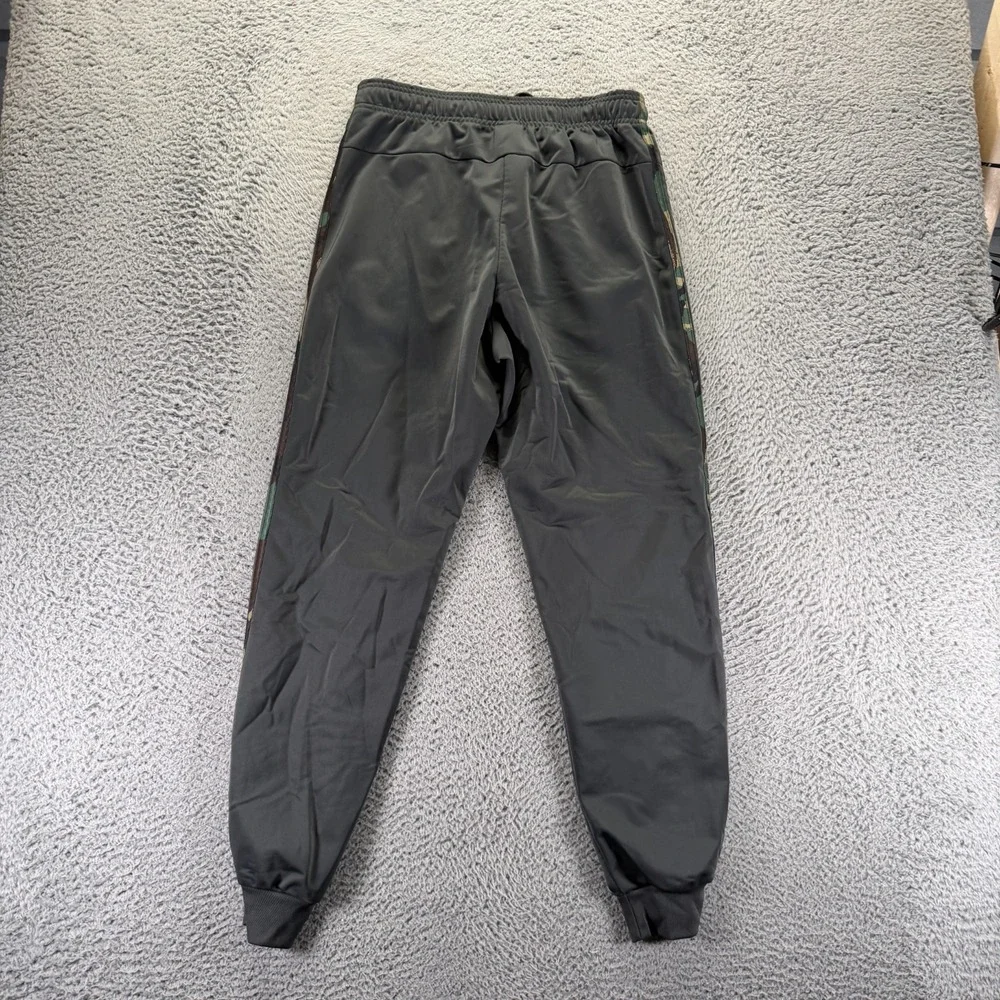 Adidas Primegreen Pant Men M Gray Polyester Track Tapered Jogger 3-Stripe Sports